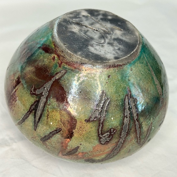 Raku | Art | Vintage Signed Raku Art Pottery Vase By Ginny Zipperer ...